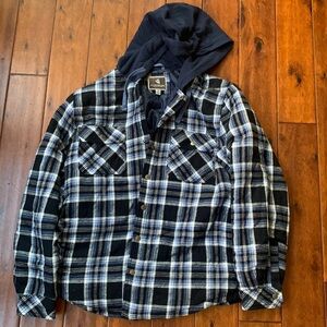 Legendary Outfitters flannel shirt jacket. Men’s xl. Quilt lined.